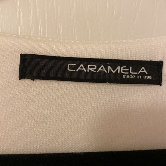 Carmela Sz Sm Ivory Layered Lace Underlay Top - Picture 2 of 6